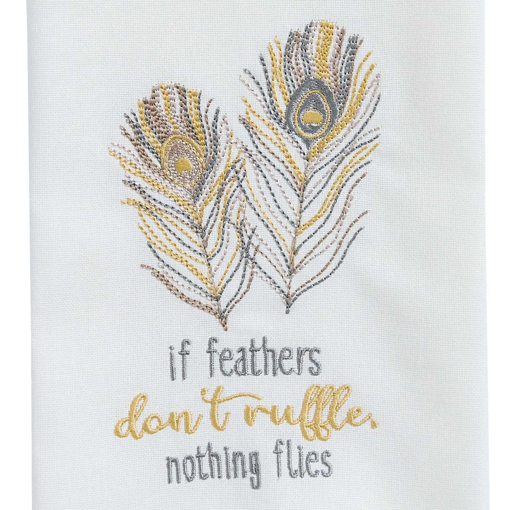 Soft Plumes Decorative Dishtowels - Set of 4