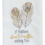 Soft Plumes Decorative Dishtowels - Set of 4