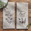 Moo-dy Cow Dishtowels - Set of 4
