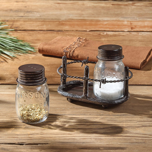 Barbed Wire Salt & Pepper Shaker Set - OUT OF STOCK UNTIL 09/17/2026