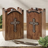 Canyon Cross Wood Canister - Large