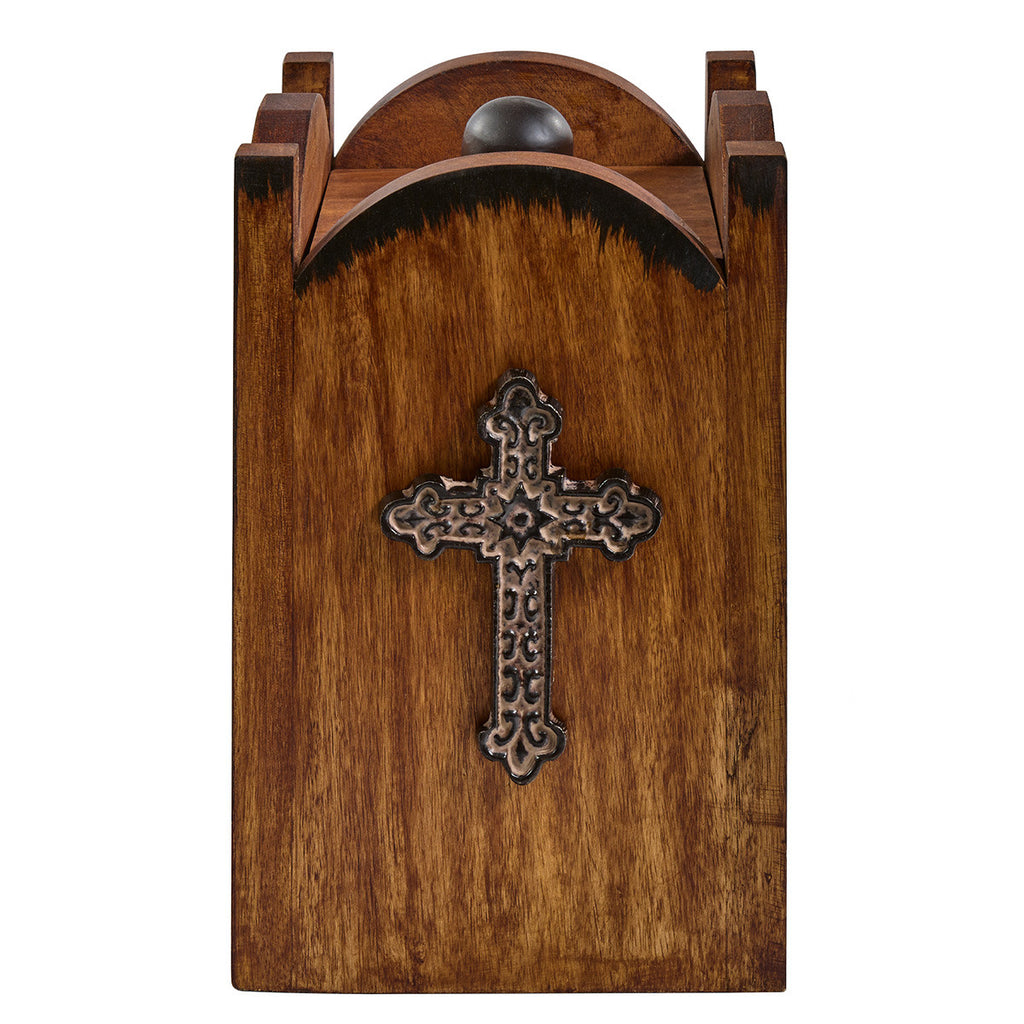 Canyon Cross Wood Canister - Large