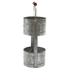 Galvanized Prairie 2 Tier Caddy
