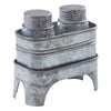 Galvanized Prairie Salt & Pepper Set - OVERSTOCK