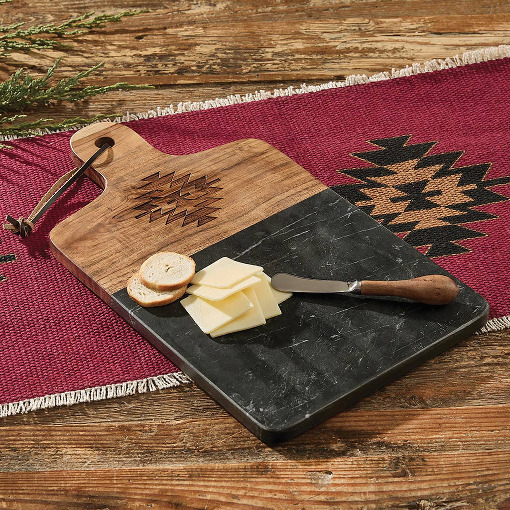Sunrise Southwest Cutting Board with Spreader