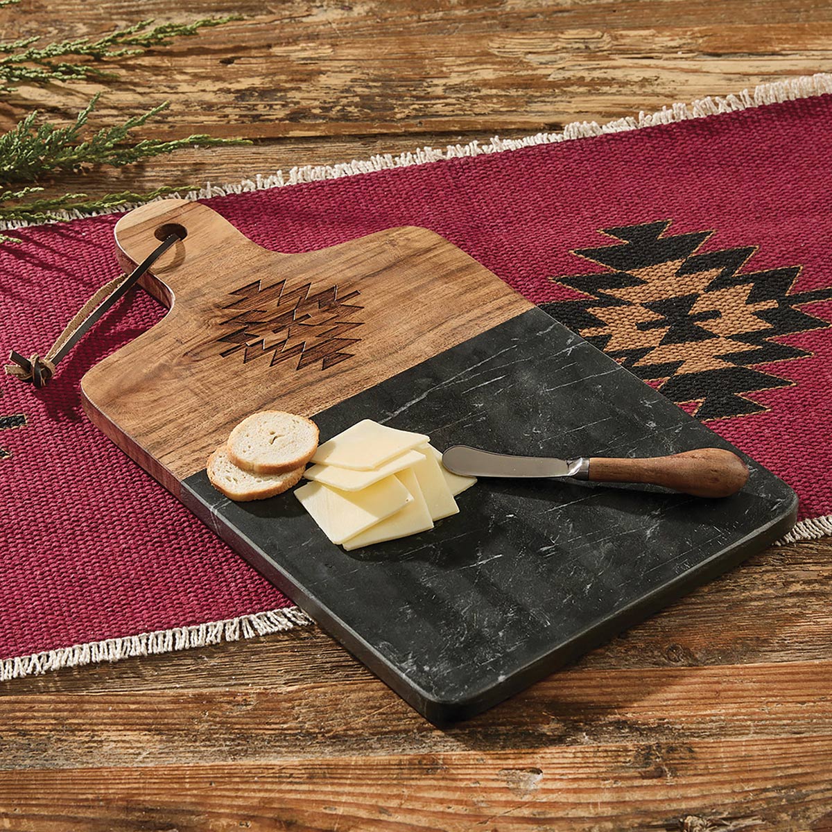 Sunrise Southwest Cutting Board with Spreader