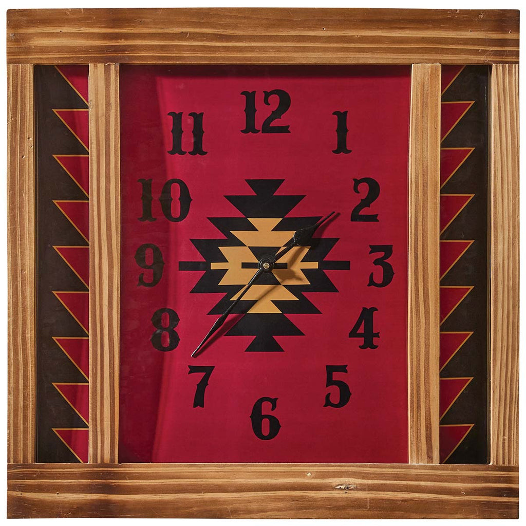 Red Sunrise Southwest Wall Clock