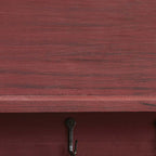 Rustic Farm Shelf with Hooks