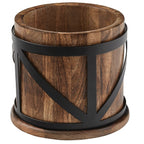 Wood & Metal Utensil Crock