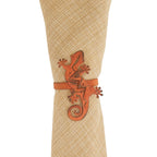 Southwest Canyon Rust Gecko Napkin Rings - Set of 4