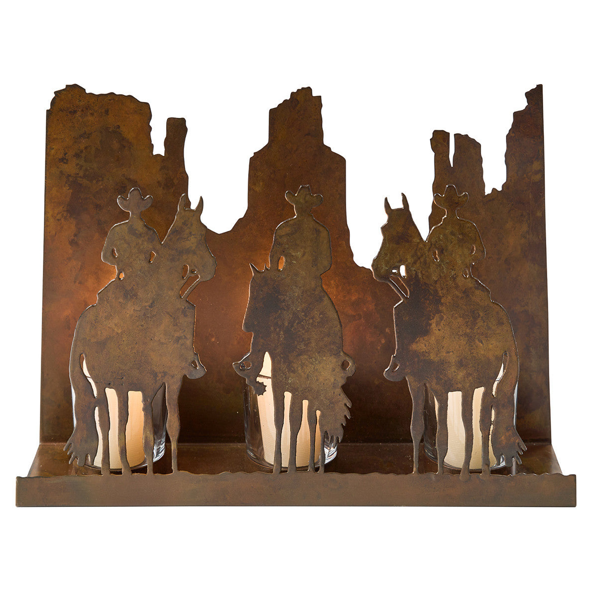 Wild West Cowboy Votive Centerpiece