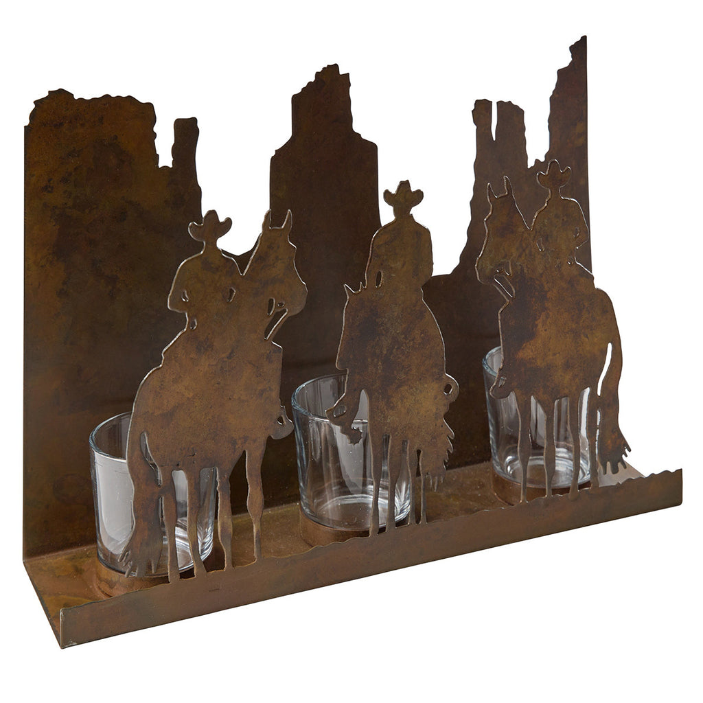 Wild West Cowboy Votive Centerpiece