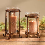 Aurora Metal Pillar Holder - Short