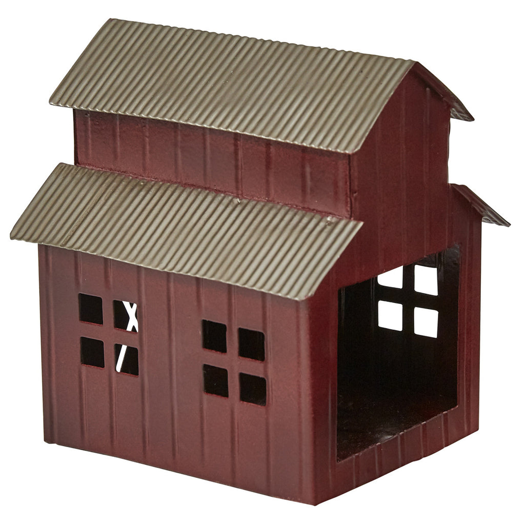 Red Barn Tealight Holder