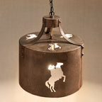 Bucking Bronco Pendant Light
