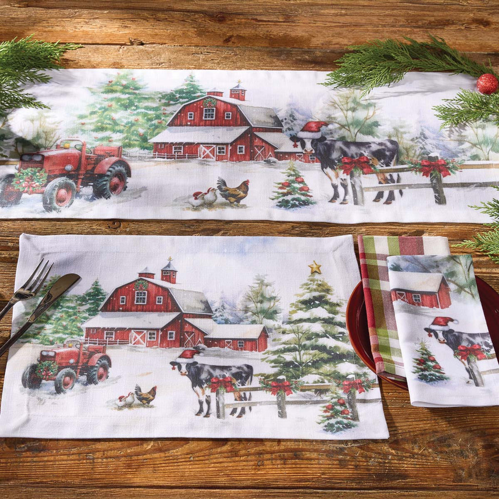 Festive Farmhouse Napkins - Set of 4 - OUT OF STOCK