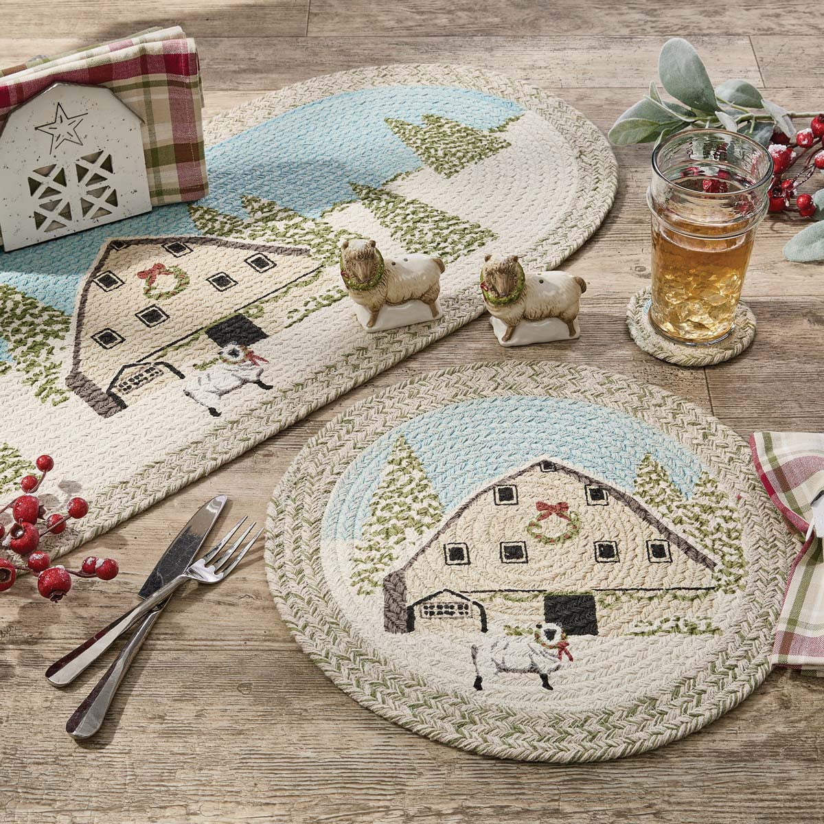 Simple Home Braided Table Runner - 36 Inch