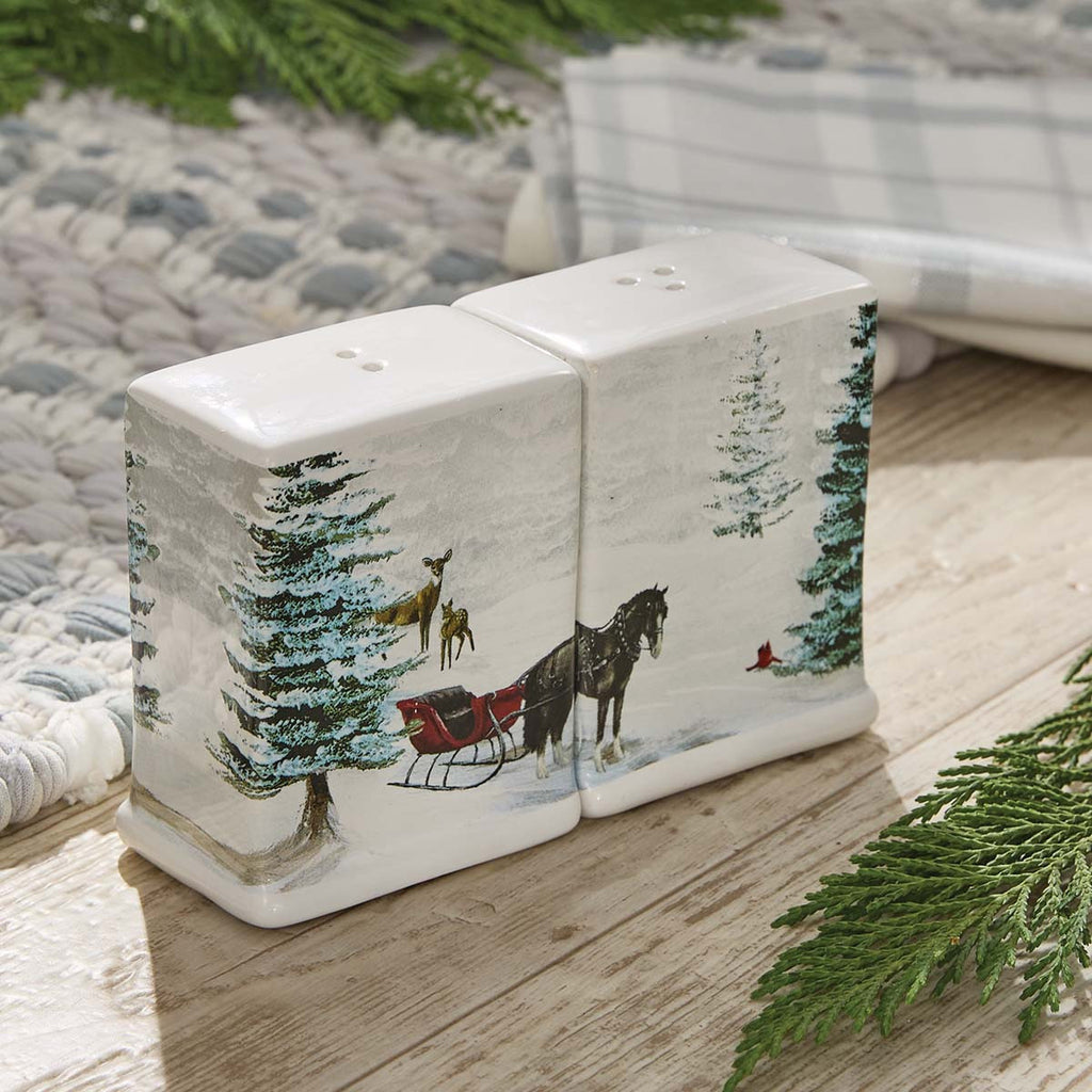 Winter Sleigh Salt & Pepper Set