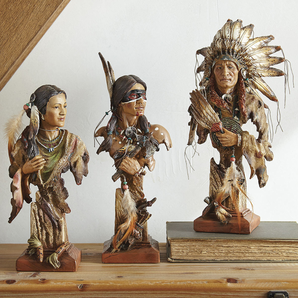 Native American Warrior Sculpture - OUT OF STOCK UNTIL 09/14/2026