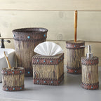 Turquoise Studded Southwestern Toilet Brush/Holder