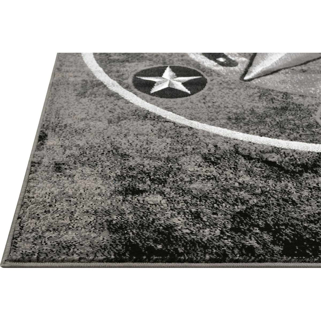 Lonestar Ranch Gray Rug - 2 x 3