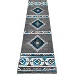 Hacienda Graphite Rug - 2 x 7