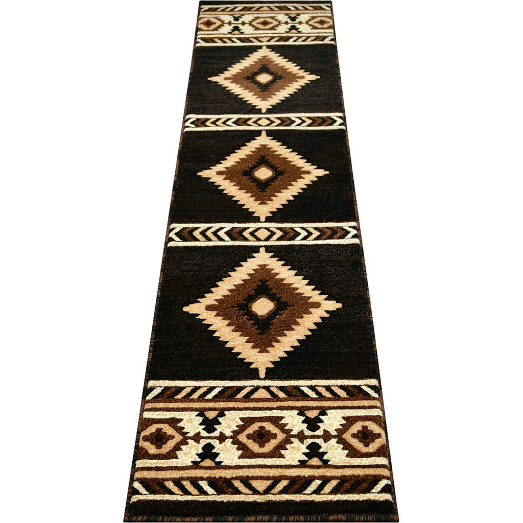 Hacienda Black Rug - 2 x 7