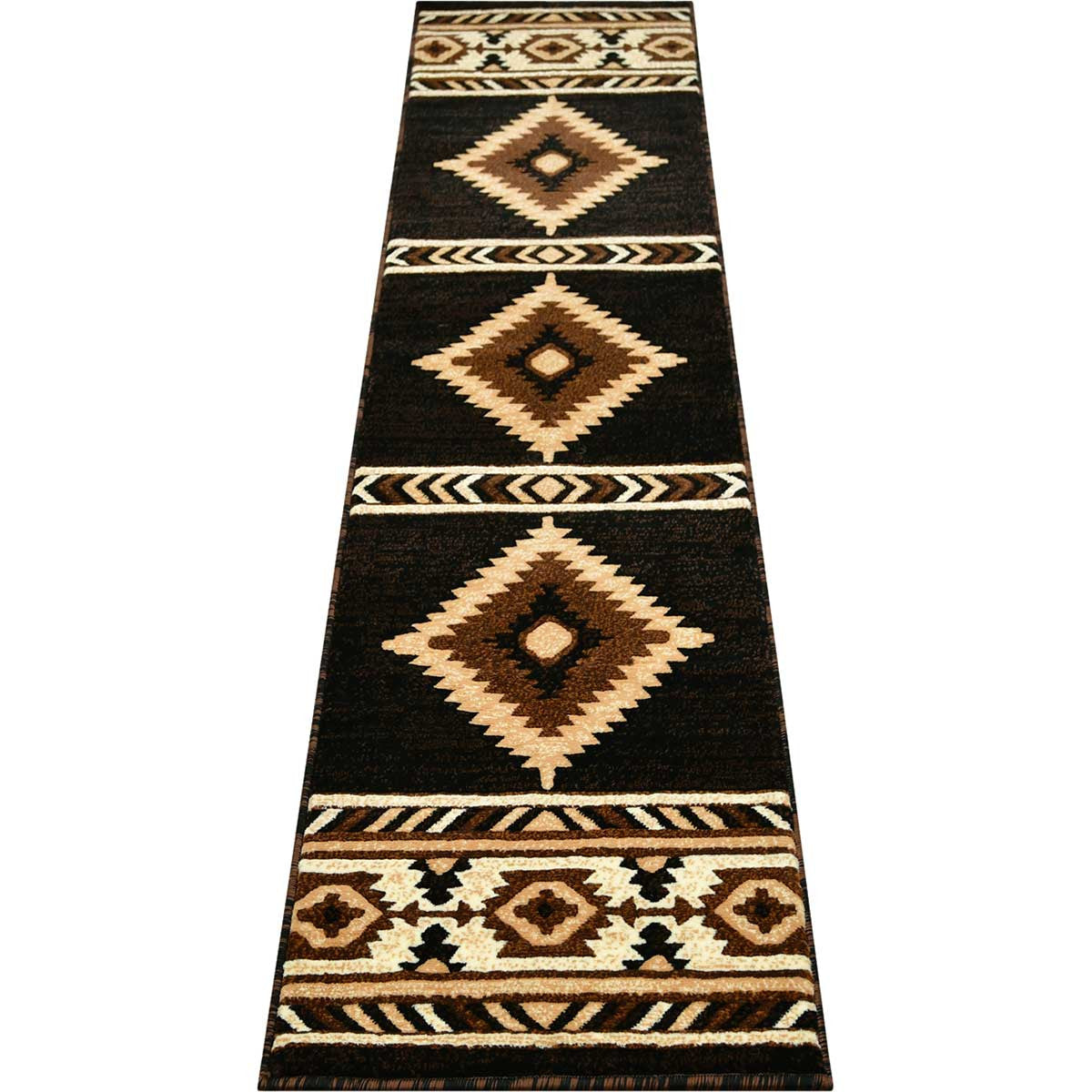 Hacienda Black Rug - 2 x 7