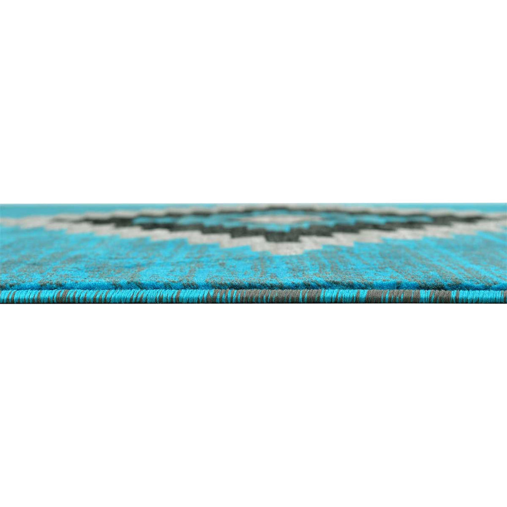 Hacienda Turquoise Rug - 5 x 7