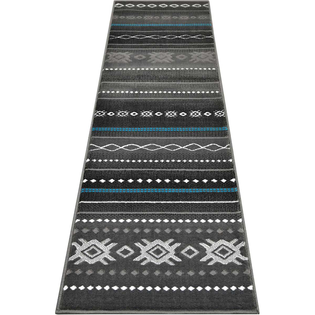 Mexicali Graphite Rug - 2 x 7