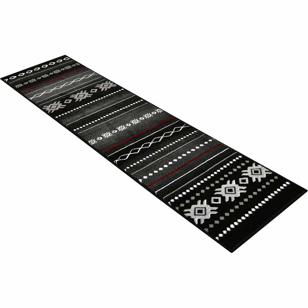 Mexicali Black Rug - 2 x 7