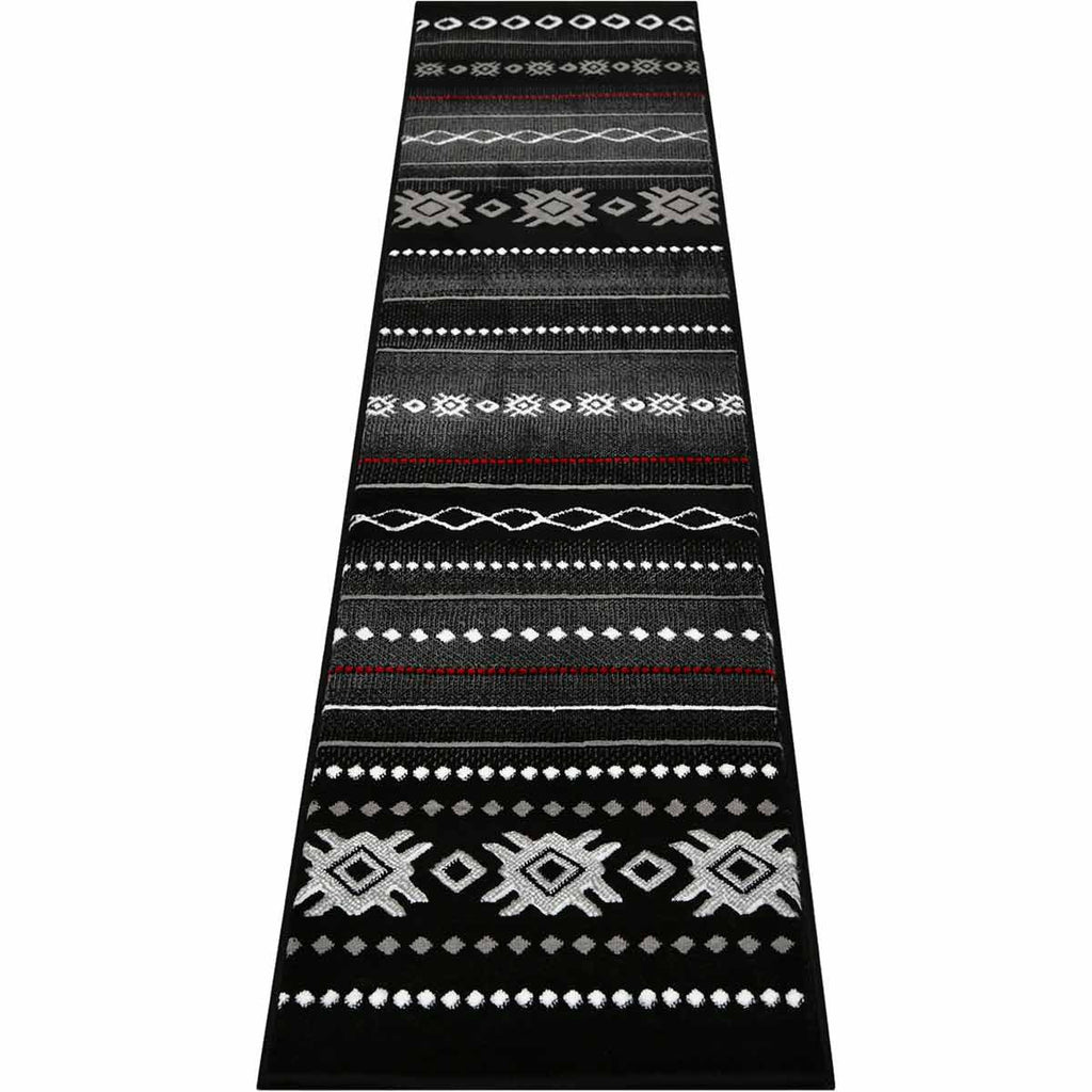 Mexicali Black Rug - 2 x 7