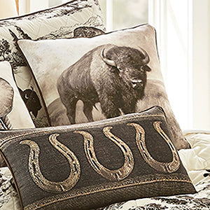 Roaming Buffalo Pillow