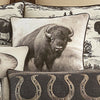 Roaming Buffalo Pillow