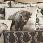 Roaming Buffalo Pillow