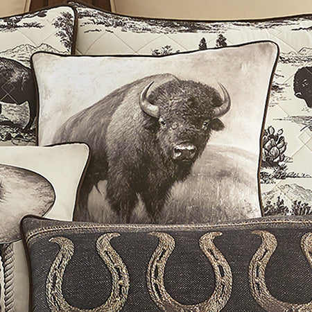 Roaming Buffalo Pillow