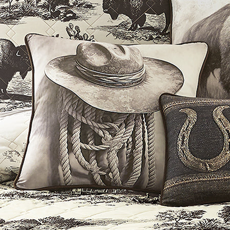 Rustler Cowboy Hat Pillow
