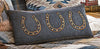 Horseshoe Denim Pillow