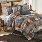 Horseshoe Denim Pillow