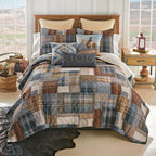 Horseshoe Denim Pillow