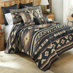 Western Mocha Quilt Bed Set - Queen