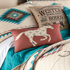 Diamond Horse Decorative Pillow
