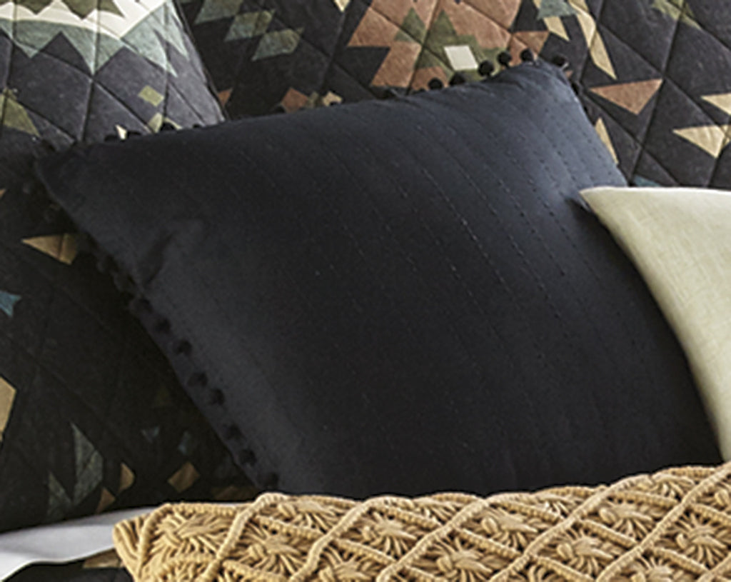 Midnight Black Decorative Pillow