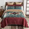 Mojave Turquoise & Rust Quilt Bed Set - Queen- SALE