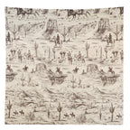 Ranch Hand Toile Western Shower Curtain
