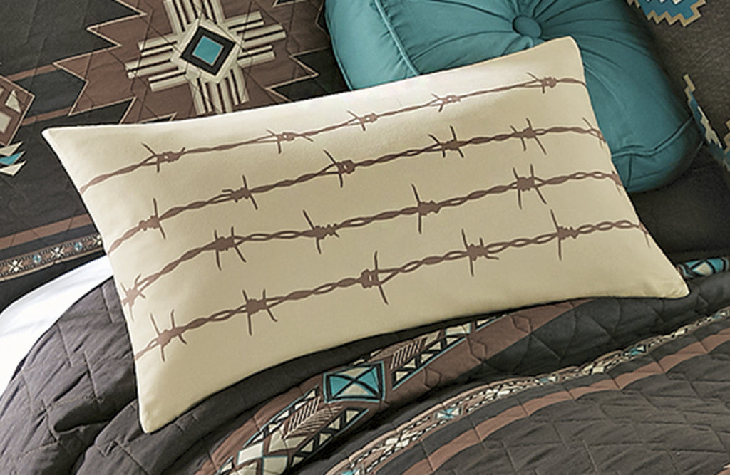 Ivory Barbed Wire Pillow