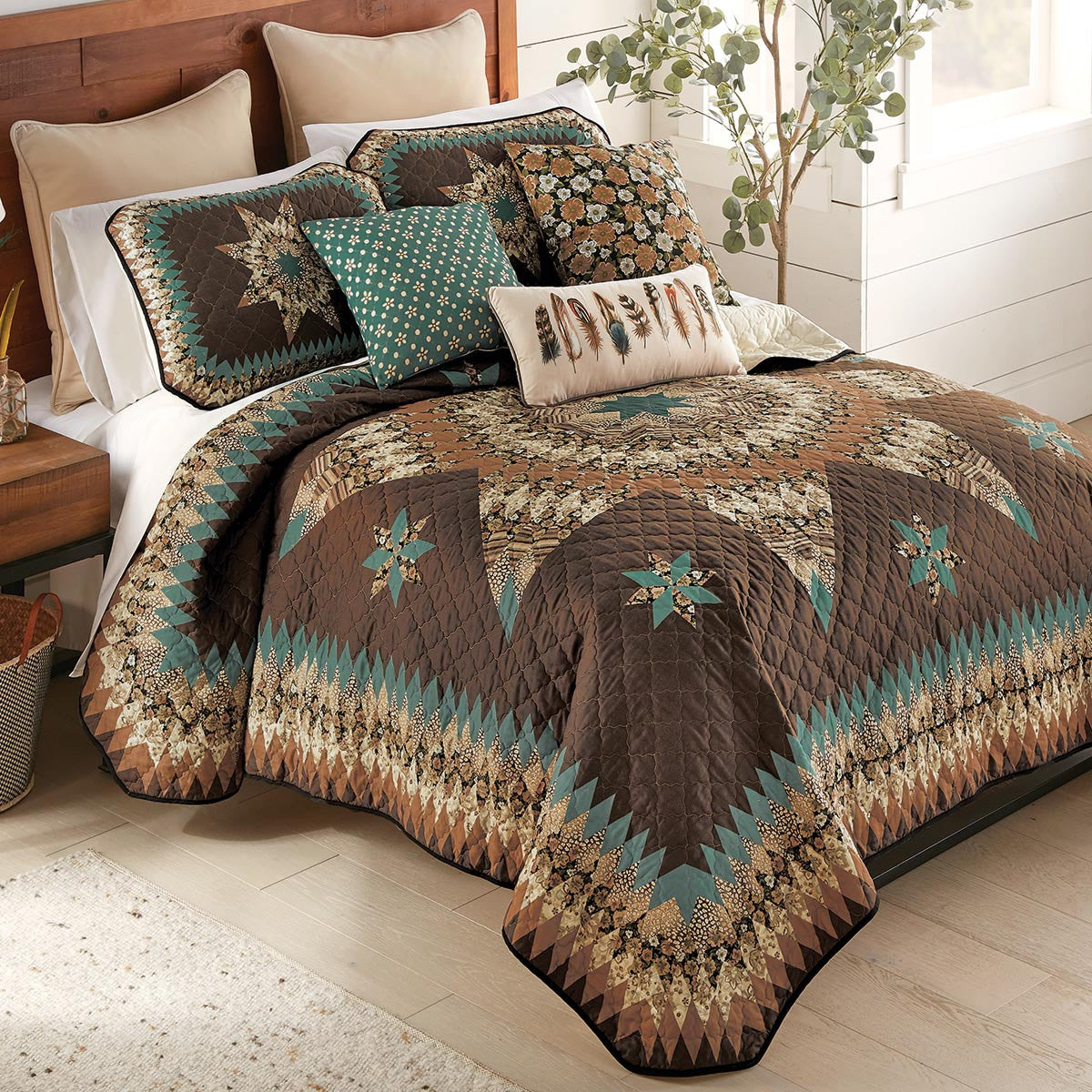 Stella Star Quilt Bed Set - Queen