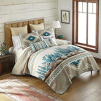 Cactus Serenity Quilt Bed Set - Twin