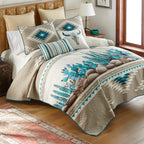 Cactus Serenity Quilt Bed Set - Queen