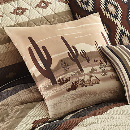 Desert Canyon Cactus Pillow